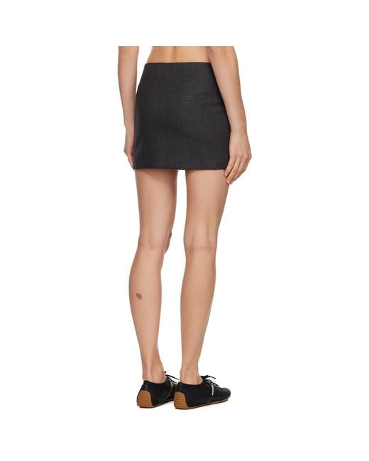 Givenchy Black Wool Miniskirt