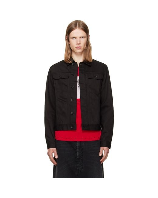 JKEEFER Black Jacob Type Three Denim Jacket for men