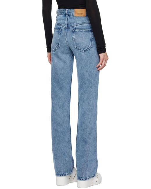 Isabel Marant Blue Belvira Flared Jeans