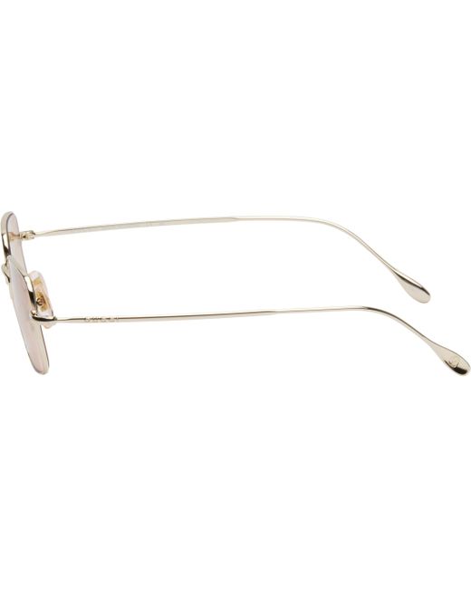 Gucci Black Light Banana Squared Metal Sunglasses