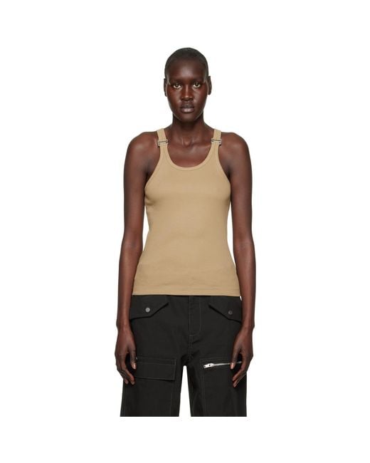 Dion Lee Black E-Hook Tank Top