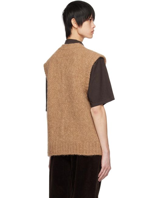 Norse Projects Black Brown August Vest for men