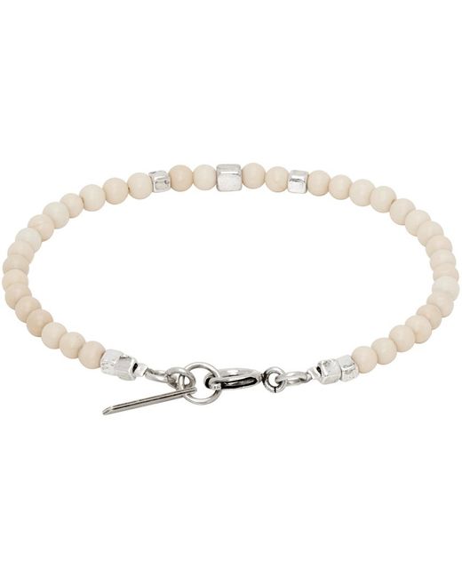 Isabel Marant Black Off-white Snowstone Bracelet for men