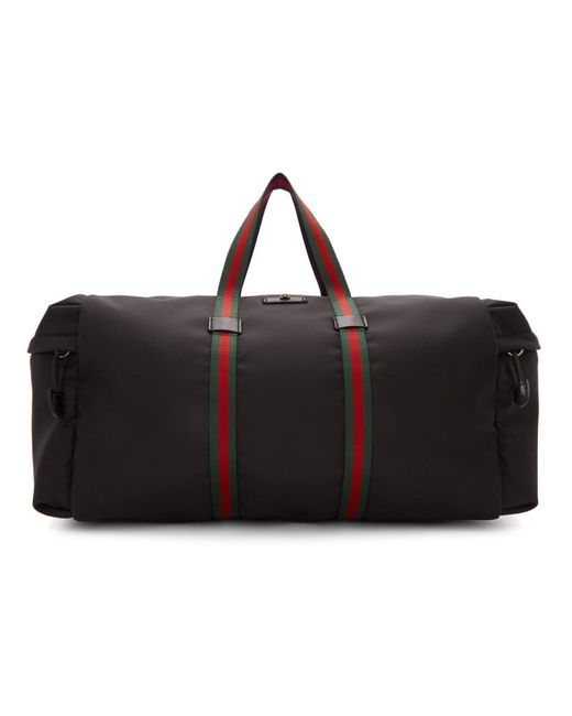 Gucci Black Technical Duffle Bag for men