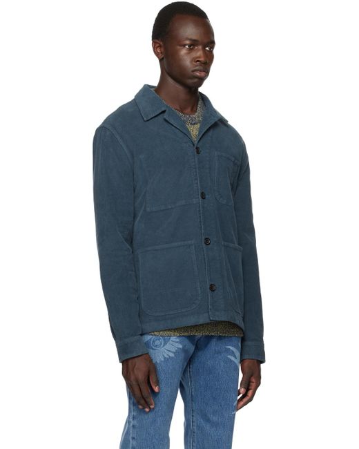 PS by Paul Smith Blue Pocket Jacket for men