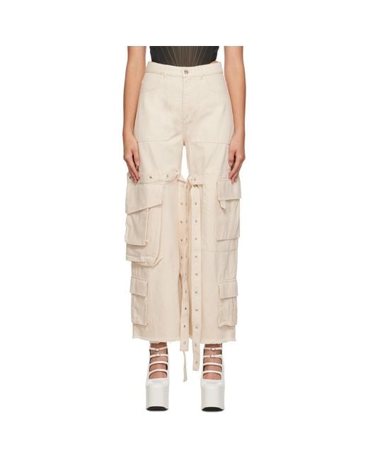 Marques'Almeida Natural Marques Almeida Multi-Pocket Jeans