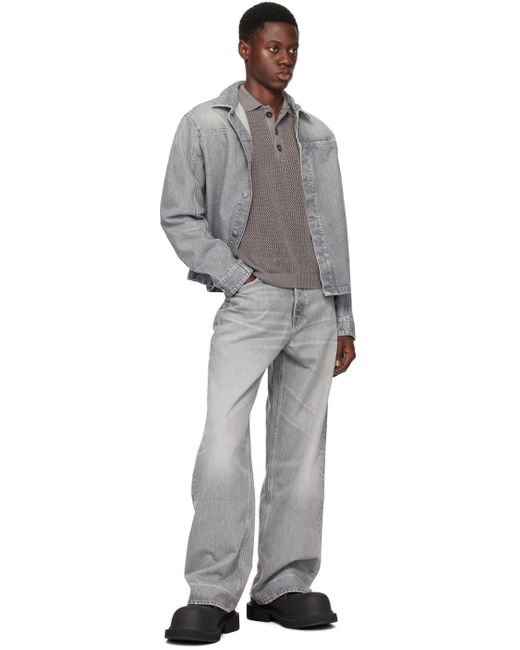 032c Gray Attrition Destroyed Jeans for men