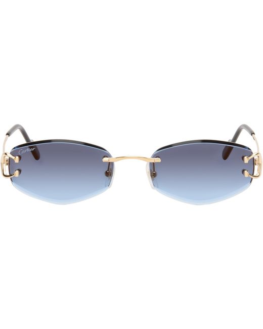 Cartier Black Classic C Motif Sunglasses for men