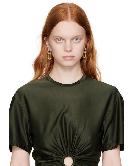 Rabanne Metallic Xl Link Earrings