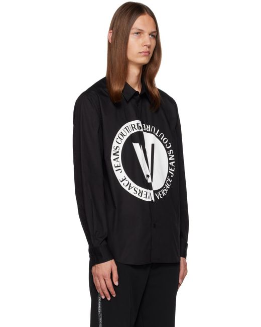 Versace Black V-emblem Shirt for men