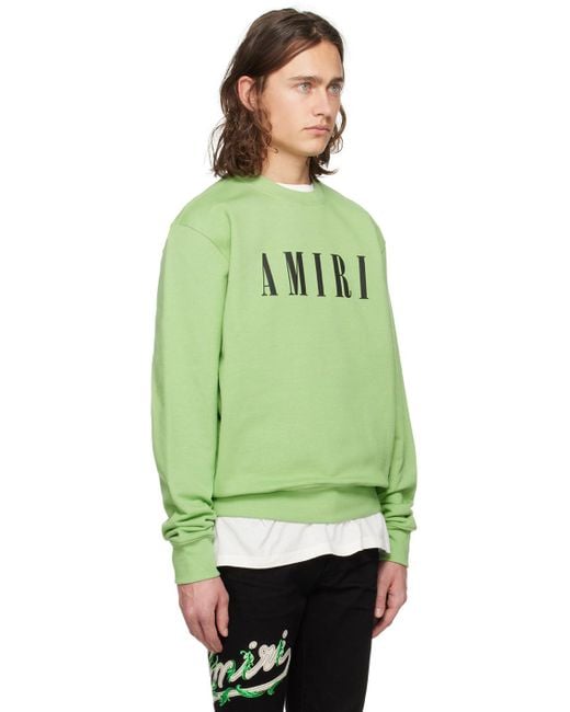 Amiri Green Core Sweatshirt for men