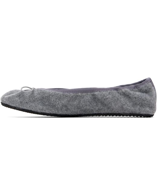 GIMAGUAS Gray Bailarina Felt Ballerina Flats