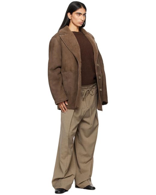 Loulou de Saison Brown Cirebo Shearling Jacket