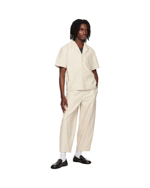 Entire studios Natural Off- Strand Shirt for men