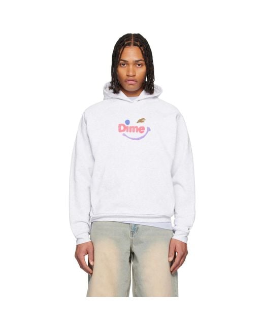 Dime White Winky Hoodie for men