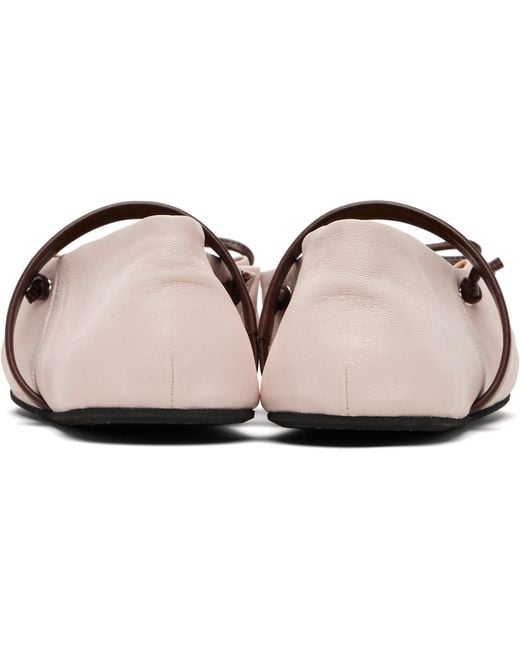 Marni Black Leather Mary Jane Soft Ballerina Flats