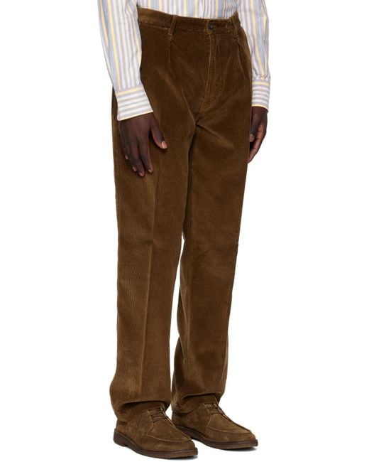 Drake's Brown Games Trousers for men