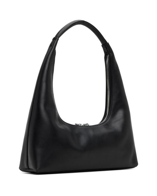 MARGE SHERWOOD Black Leather Shoulder Bag