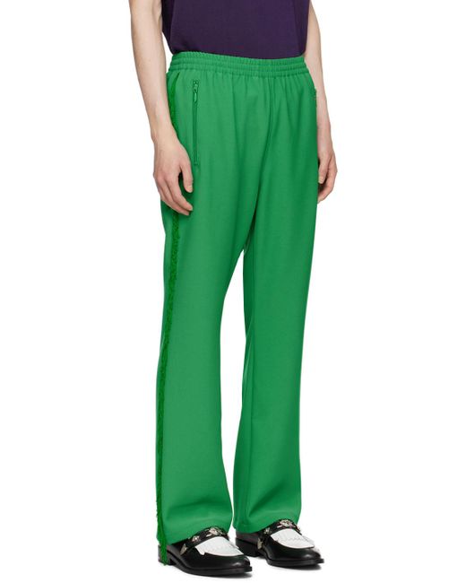 Pantalon de survêtement vert à franges Needles pour homme en coloris Green