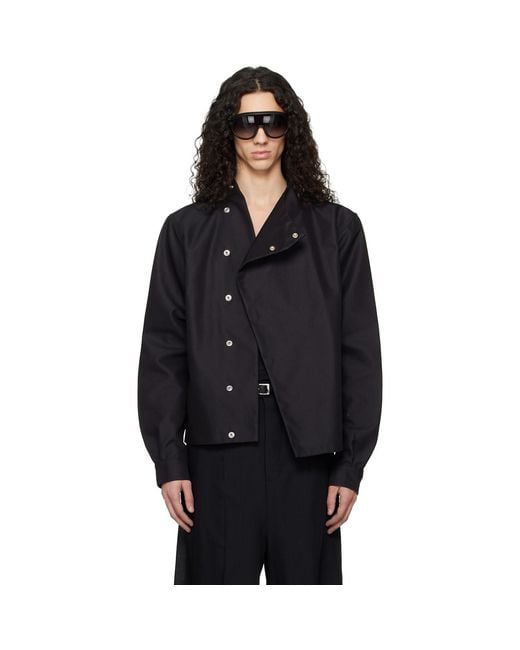Rick Owens Black Temple Lpm Jacket for men