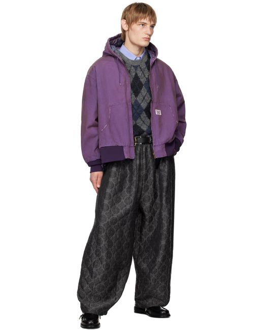 【関税込み】NEEDLES パープル Work ジップフーディ メンズ Needles パープル Work ジップフーディ パープル | Lyst
