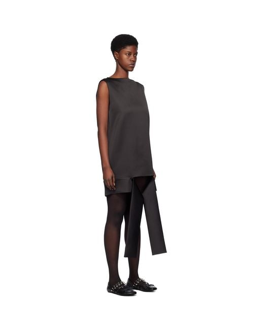 we11done Black Strap Minidress