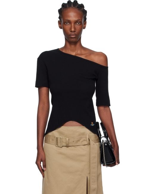 Vivienne Westwood Black Shoulder Orgy T-Shirt