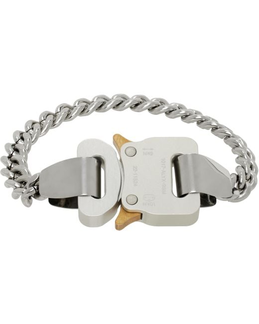 1017 ALYX 9SM Black Metal Buckle Bracelet for men