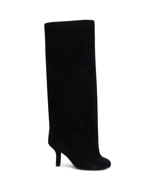 MM6 by Maison Margiela Black Suede Tall Boots