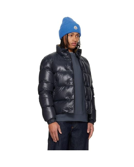 Moncler Blue Tripiti Short Down Jacket for men