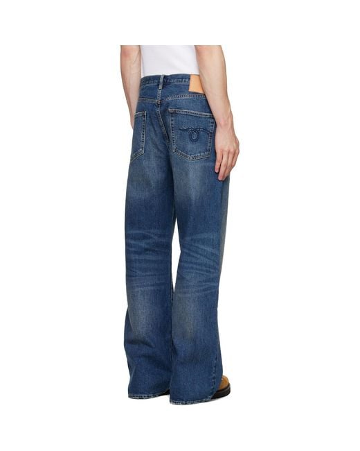 R13 Blue D'Arcy Loose Jeans for men