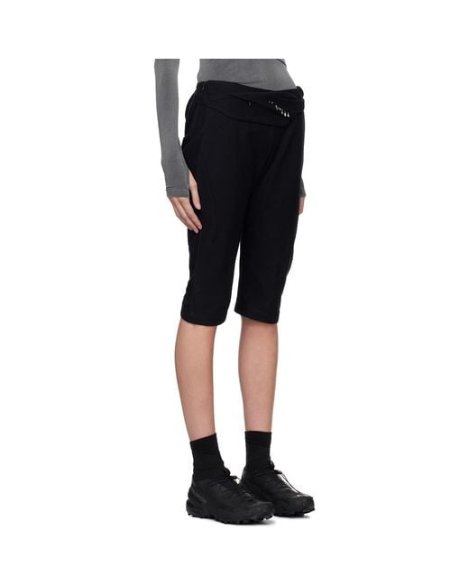 Hyein Seo Black Charm Bag Capri Trousers