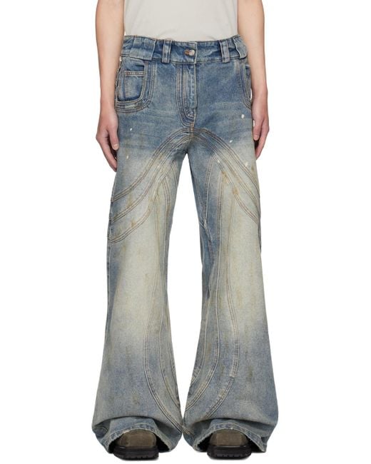 NO/FAITH STUDIOS Blue Wave Jeans for men