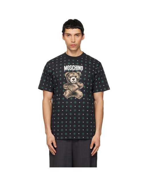 Moschino Black Teddy T-Shirt for men
