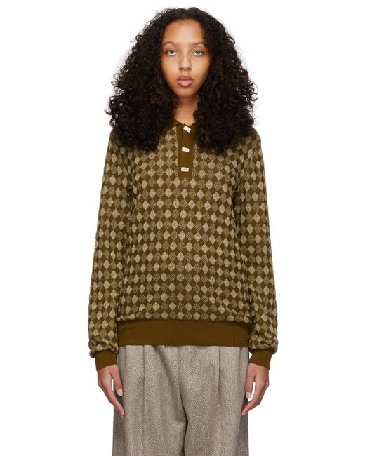 brown diamond sweater