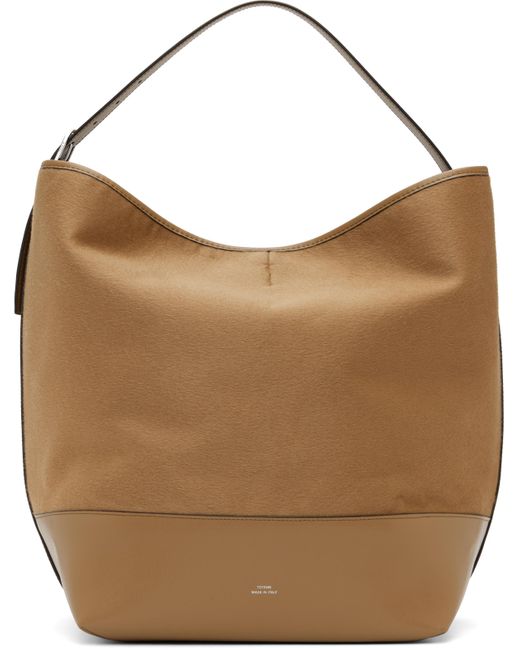 Totême  Brown Tan Belted Doublé Tote