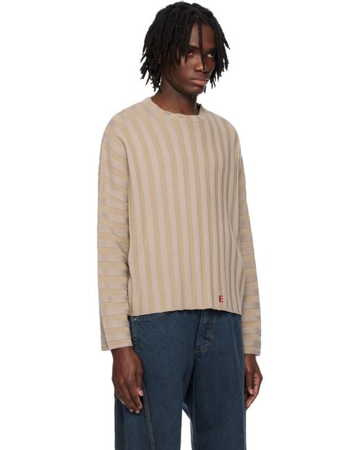 Eckhaus Latta Blue Keyboard Sweater for men