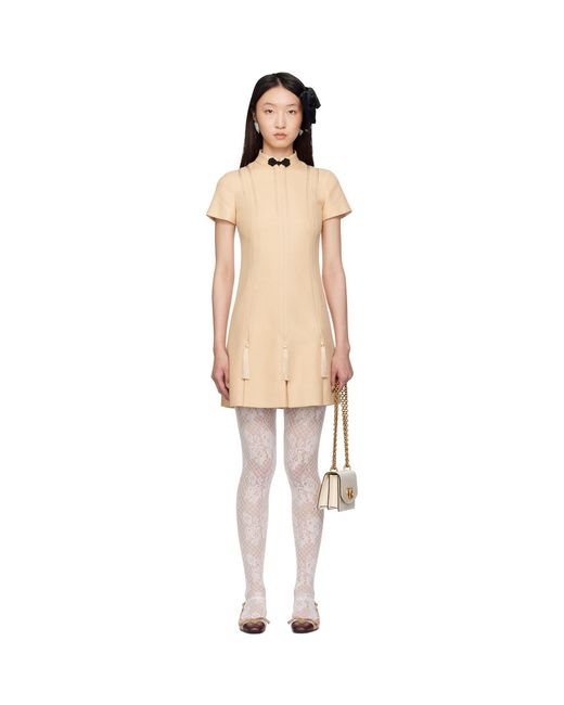 Valentino Black Rustic Silk Minidress