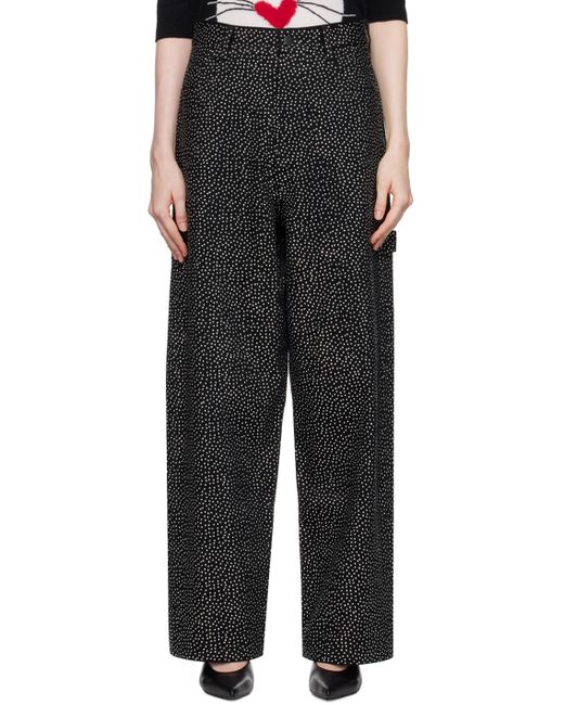Marc Jacobs The Glam Studs Oversized ジーンズ Black