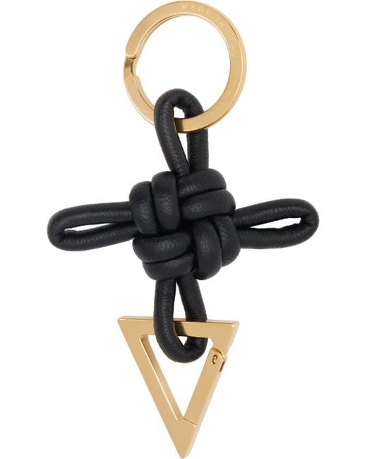 Bottega Veneta Black Triangle Keychain