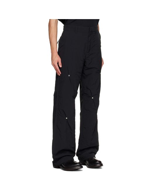 HELIOT EMIL Black Vox Trousers for men