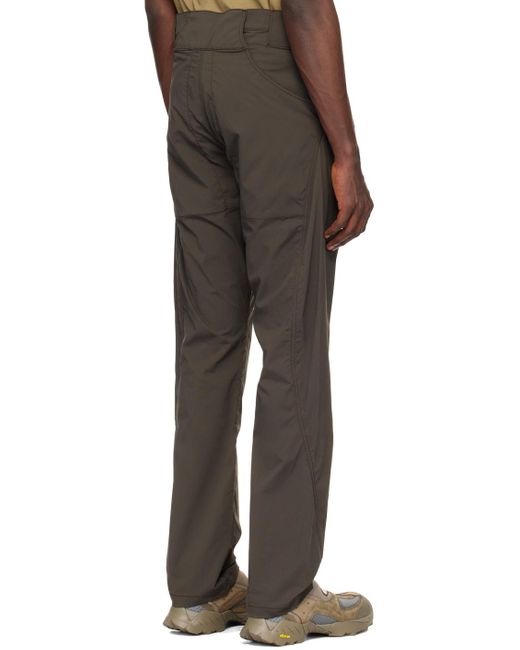 Pantalon brun à coutures extérieures incurvées AFFXWRKS pour homme en coloris Black
