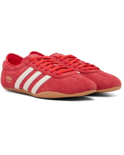 Adidas Originals Red Tokyo Sneakers for men