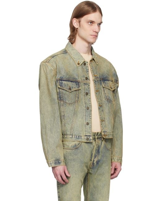 Entire studios Multicolor Shrunken Denim Jacket for men