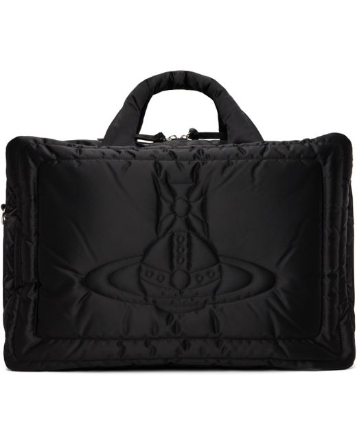 Vivienne Westwood Black Large Anne Square Tote for men