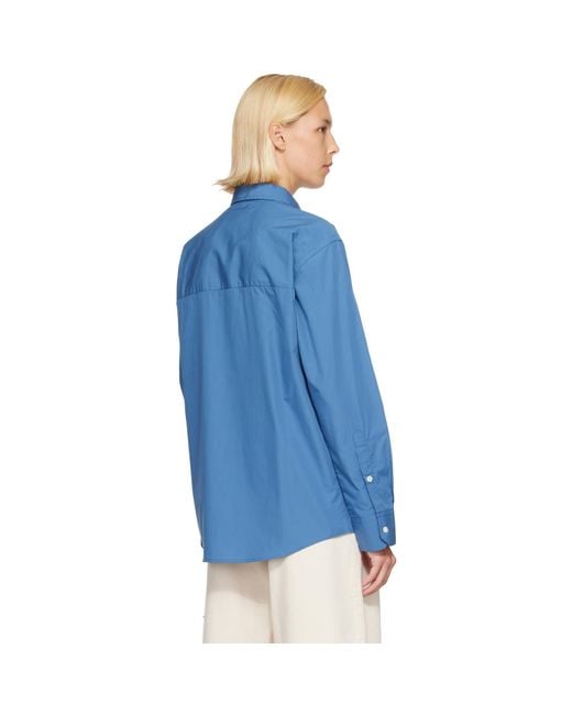 Rohe Blue Classic Fit Shirt
