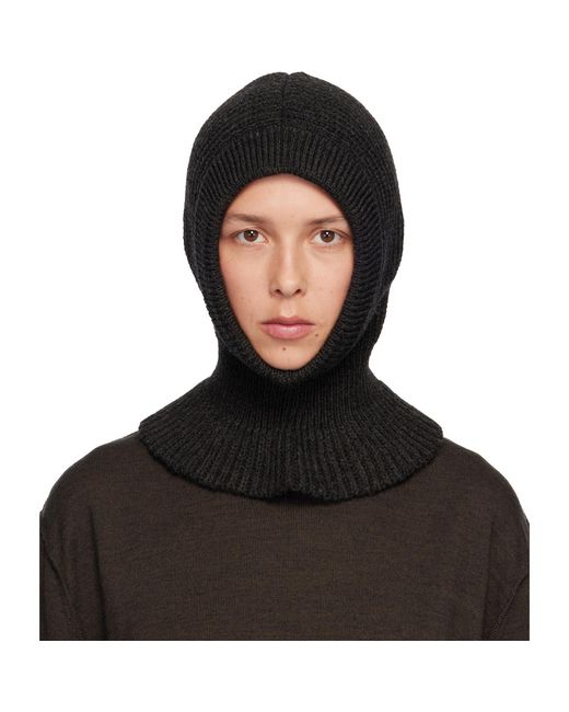 Lemaire Black Hood Beanie