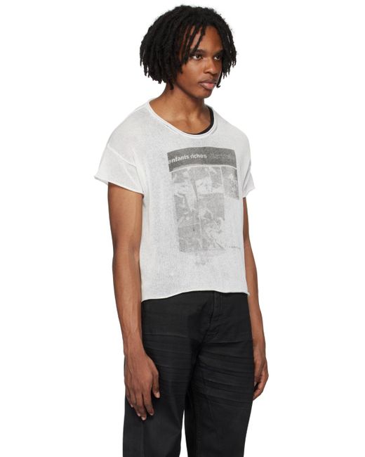 T-shirt 'la nouvelle drogue' blanc Enfants Riches Deprimes pour homme en coloris Black