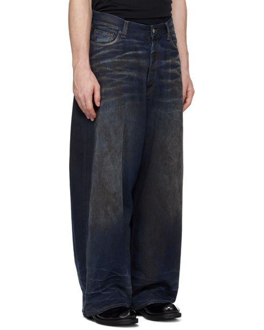 メンズ Acne Studios ネイビー 2023m スーパー バギーフィット メンズ Acne Studios ネイビー 2023m スーパー バギーフィット