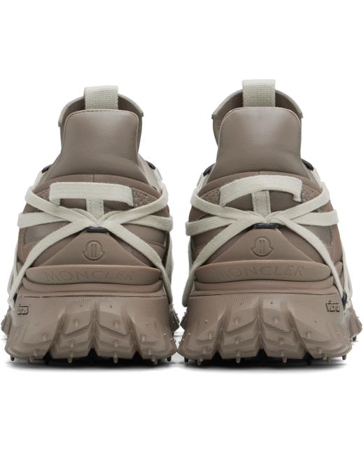 Rick Owens Moncler + グレー Trailgrip Megalace スニーカー Black